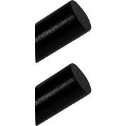 QUVIO Houten wand haakje - Zwart - S - Set van 2