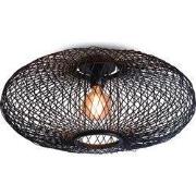 Plafonniere Cango - Bamboe Zwart - Ø60cm