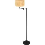 Mexlite - vloerlamp - Bella - zwart - metaal zeegras - Ø 45cm - E27 - ...