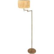 Mexlite - vloerlamp - Bella - brons - gras metaal - Ø 45cm - E27 - 387...
