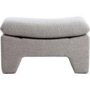Light & Living - Poef DASHA - 80x40x48.5cm - Grijs