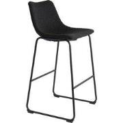 Light & Living - Barkruk JEDDO - 47x46x99cm - Zwart - Set van 2