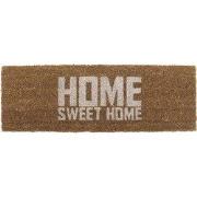 Present Time - Deurmat Home Sweet Home - Wit - 75x25x1,5cm