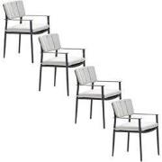 Garden Impressions Dane tuinstoel desert sand - 4 stuks