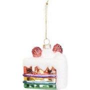 Ornament Xmas Hanger - Piece of Pie - Glass - 7,5x6,5x7,5cm