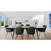 House Nordic Eetkamerstoel Harbo Donkergrijs - Set van 2