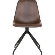 Eetkamerstoel PU-Leer - Zithoogte 48cm - Stoel Monaco - Set van 2
