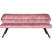 Eetkamerbank Velvet Roze - Zithoogte 50cm - 3 Personen - 180cm