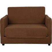Loveseat Bruin Ribstof - Zitdiepte 56cm - 110x89x78cm - Jopie
