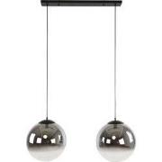 Hanglamp Rond - Zwart 2-Lichts - 110x40x150cm
