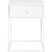 Nachtkastje Wit Metaal - 1 Lade - 40x40x55cm - Vita