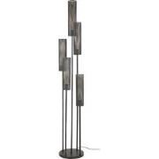 Vloerlamp Zwart Metaal - 5-Lichts - 32x32x172cm - Tube Mesh