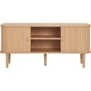 Tv-meubel Naturel - 113x40x51,5cm - 2 Deurs - Nikko