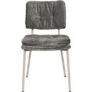 Eetkamerstoel Grijs Stof - 52,5x44x80,5cm - Franck - Set van 2