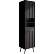 Meubella - Vitrinekast Winq - Antraciet - 45 cm