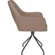 Housecraft Living Mos Eetkamerstoel Draaibaar Metaal Spider Taupe