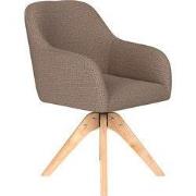 Housecraft Living Otis Eetkamerstoel Draaibaar Hout Taupe