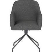 Housecraft Living Otis Eetkamerstoel Draaibaar Metaal Spider Grijs