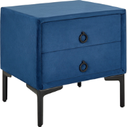 SEZANNE - Nachtkastje - Marineblauw - Fluweel