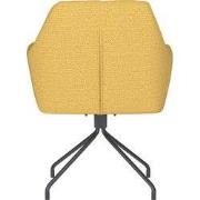 Housecraft Living Pete Eetkamerstoel Draaibaar Metaal Spider Okergeel