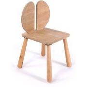 Kinderstoel met massiefhouten poten L30 cm - MAEL