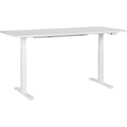 DESTINES - Elektrisch Verstelbaar bureau - Wit - 180 cm - Spaanplaat