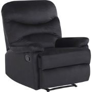 ESLOV  - TV-fauteuil - Zwart - Fluweel