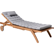 CESANA PREMIUM - Ligstoel - Lichtgrijs - Acaciahout