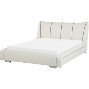 NANTES - Waterbed - Gebroken wit - 140 x 200 cm - Leer