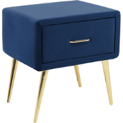 FLAYAT - Nachtkastje - Marineblauw - Fluweel