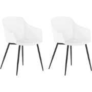 FONDA - Eetkamerstoel - Wit - Plastic