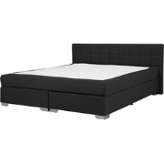 ADMIRAL  - Boxspringbed - Zwart - 180 x 200 cm - Polyester