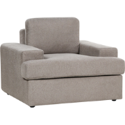 ALLA - Fauteuil - Taupe - Polyester