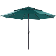 BIBIONE - Parasol - Smaragdgroen - 270 cm - Polyester
