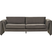 MAUNU - Driezitsbank - Grafietgrijs - Fluweel