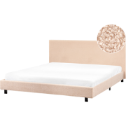 ALBI  - Tweepersoonsbed - Beige - 180 x 200 cm - Bouclé