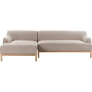 SOSJO - Hoekbank - Lichtbruin - Rechtszijdig - Polyester