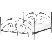 DINARD  - Tweepersoonsbed - Zwart - 180 x 200 cm - Metaal