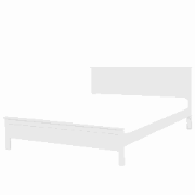 OLIVET - Tweepersoonsbed - Wit - 160 x 200 cm - Dennenhout