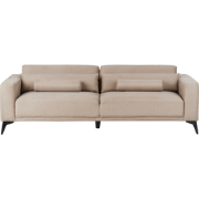 ANGE - Driezitsbank - Taupe - Stof