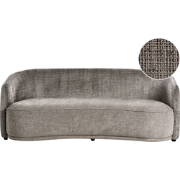 ROSET - Driezitsbank - Bruin - Stof