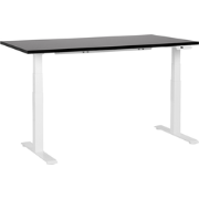 DESTINES- Elektrisch Verstelbaar bureau - Zwart/Wit - 160 cm - MDF