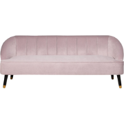 ALSVAG - Driezitsbank - Roze  - Fluweel
