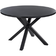MALETTO  - Ronde eettafel - Zwart - 120 cm - Aluminium