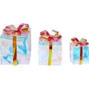CAPELLA - LED kerstdecoratie set van 3 - Meerkleurig - Synthetisch