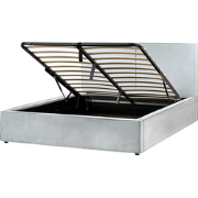 MOISSAC - Bed - Lichtblauw - 160 x 200 cm - Polyester