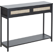 OPOCO - Consoletafel - Zwart - Rotan