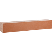 GLADSTONE - Wandgemonteerd TV-meubel - Rood - 180 cm - Vezelplaat