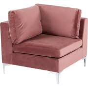 EVJA - Hoekstuk - Roze - Fluweel