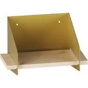 Wandplank met massief grenen plank en metaal L30 cm - WREN